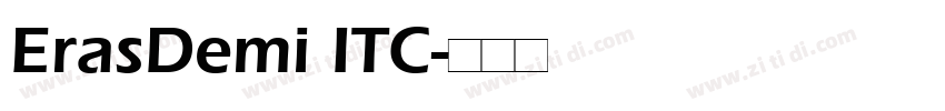 ErasDemi ITC字体转换
